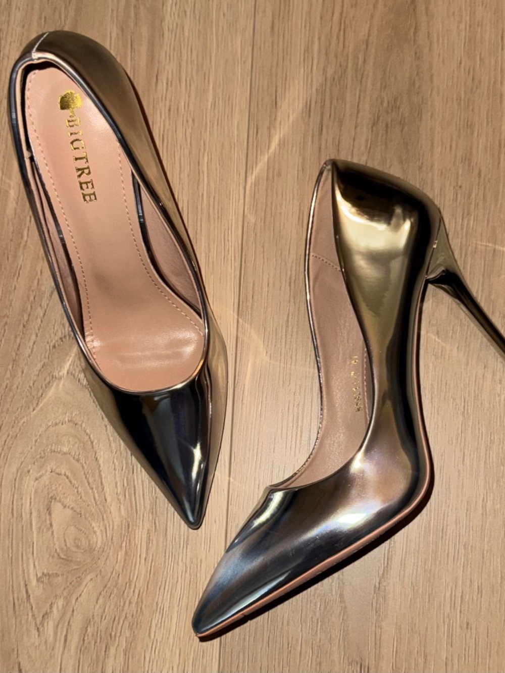 Silver Pointed Toe Stilettos